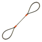 1-1/2" Single Leg Wire Rope Sling Standard Eyes Each End T011 - WLL: 21 Tons